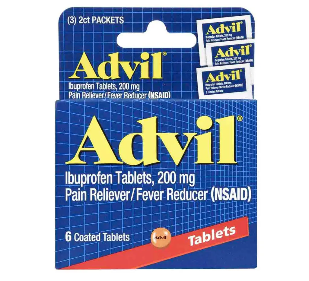 4 PK Advil Pain Reliever, Fever Reducer Ibuprofen Tablets 200mg 6 ...