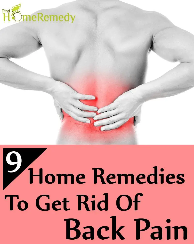 9 Home Remedies For Back Pain
