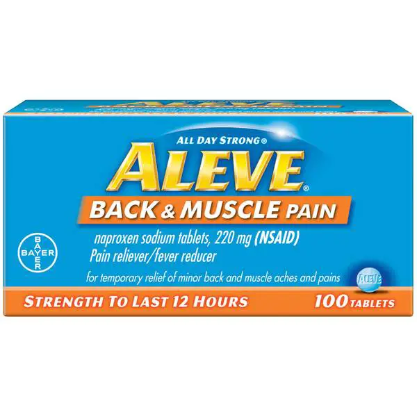 Aleve 100 Count Back Muscle Pain Tablets
