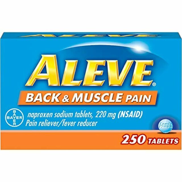 Aleve Back and Muscle Pain Tablets, Fast Acting All Day Targeted Relief ...