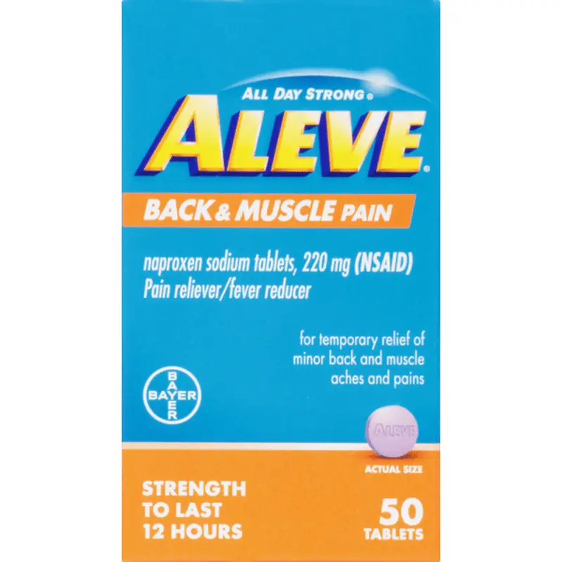 Aleve Back &  Muscle Pain, 220 mg, Tablets (50 each)