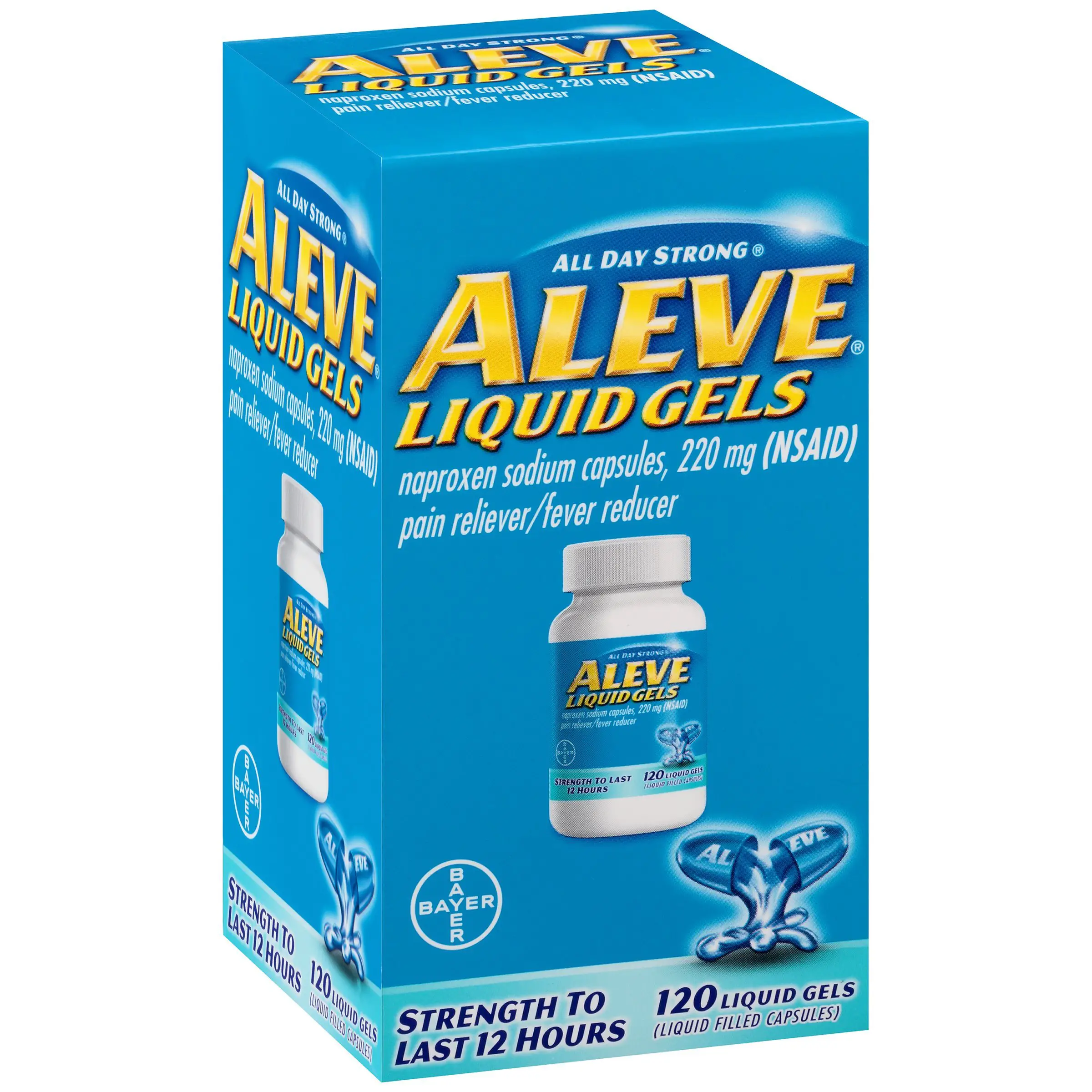 Aleve Liquid Gels with Naproxen Sodium, 220mg (NSAID) Pain ...