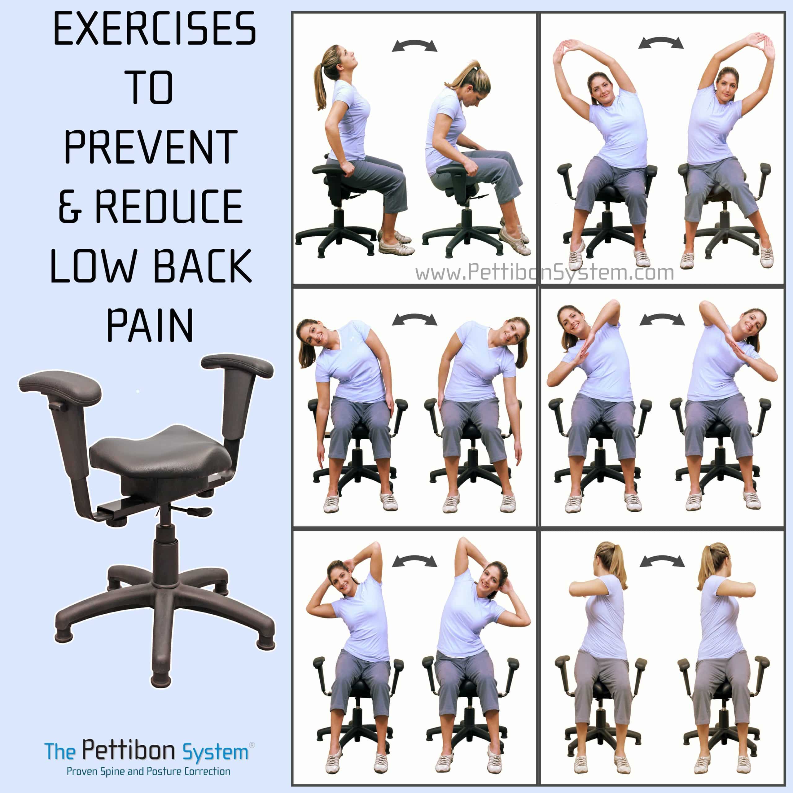 Amazing stretches for Back Pain Relief. The Wobble Chair helps move the ...