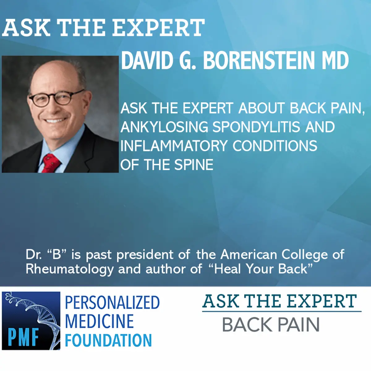Ask The Expert About Back Pain