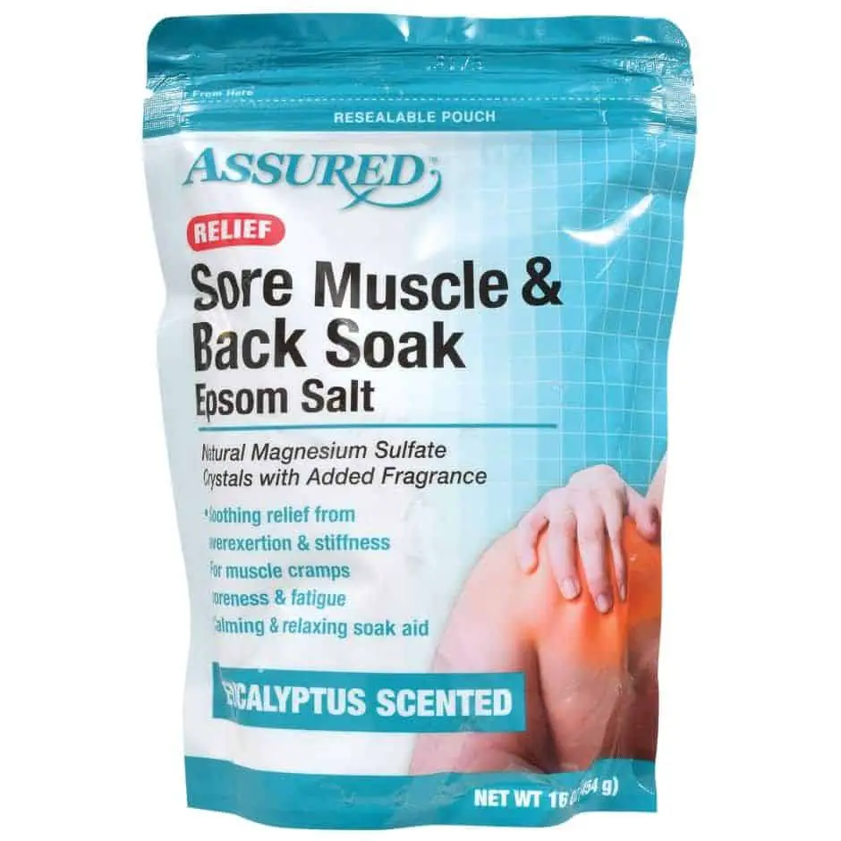 Assured Sore Muscle &  Back Soak Epsom Salt, 16 oz.