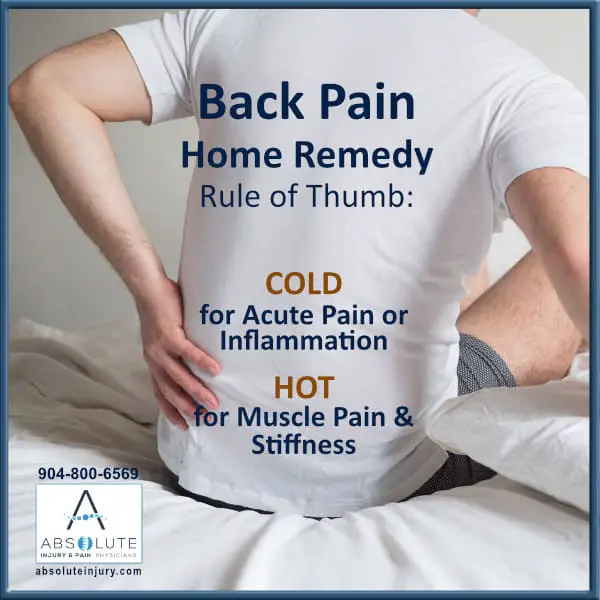 Back Pain Home Remedy: Hot or Cold?