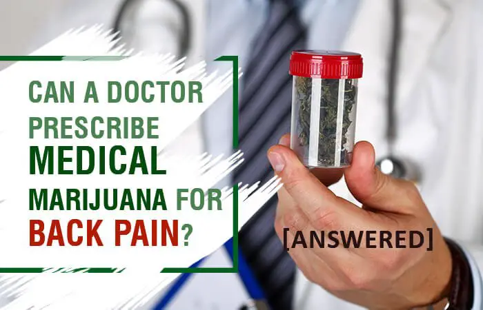 Can a Doctor Prescribe Medical Marijuana for Back Pain ...