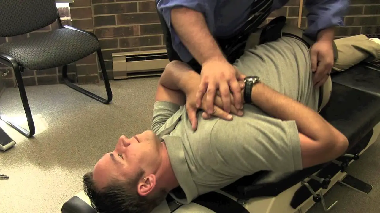 Chiropractic Adjustment For Lower Back Pain Demonstration ...