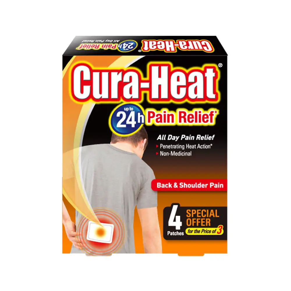 Cura Heat Pads For Back &  Shoulder Pain Relief ...