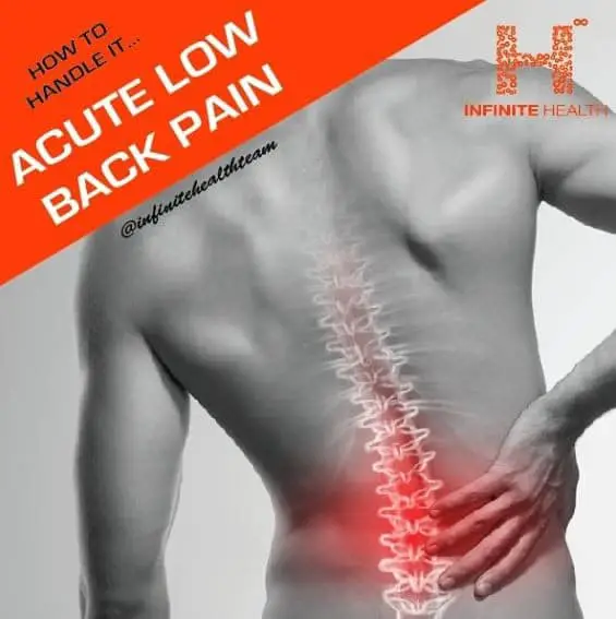 How To Handle Acute Low Back Pain
