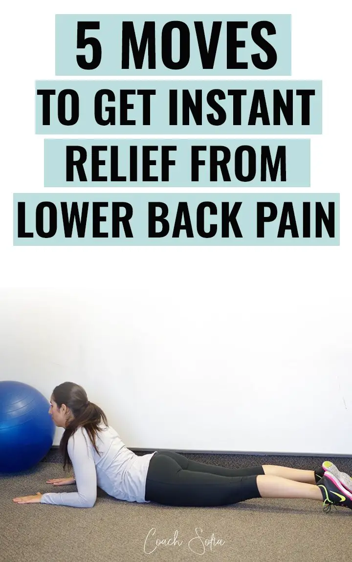How to relieve lower back pain instantly
