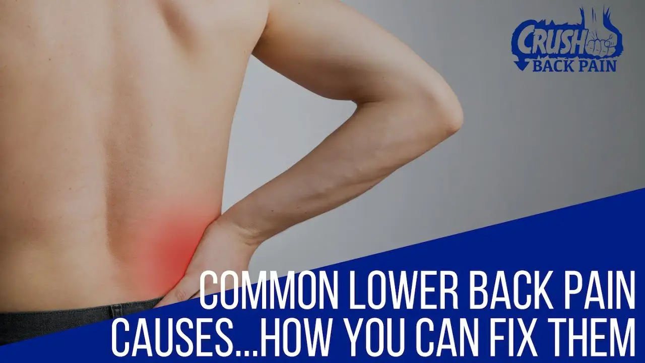 How You Can Fix Common Lower Back Pain Causes