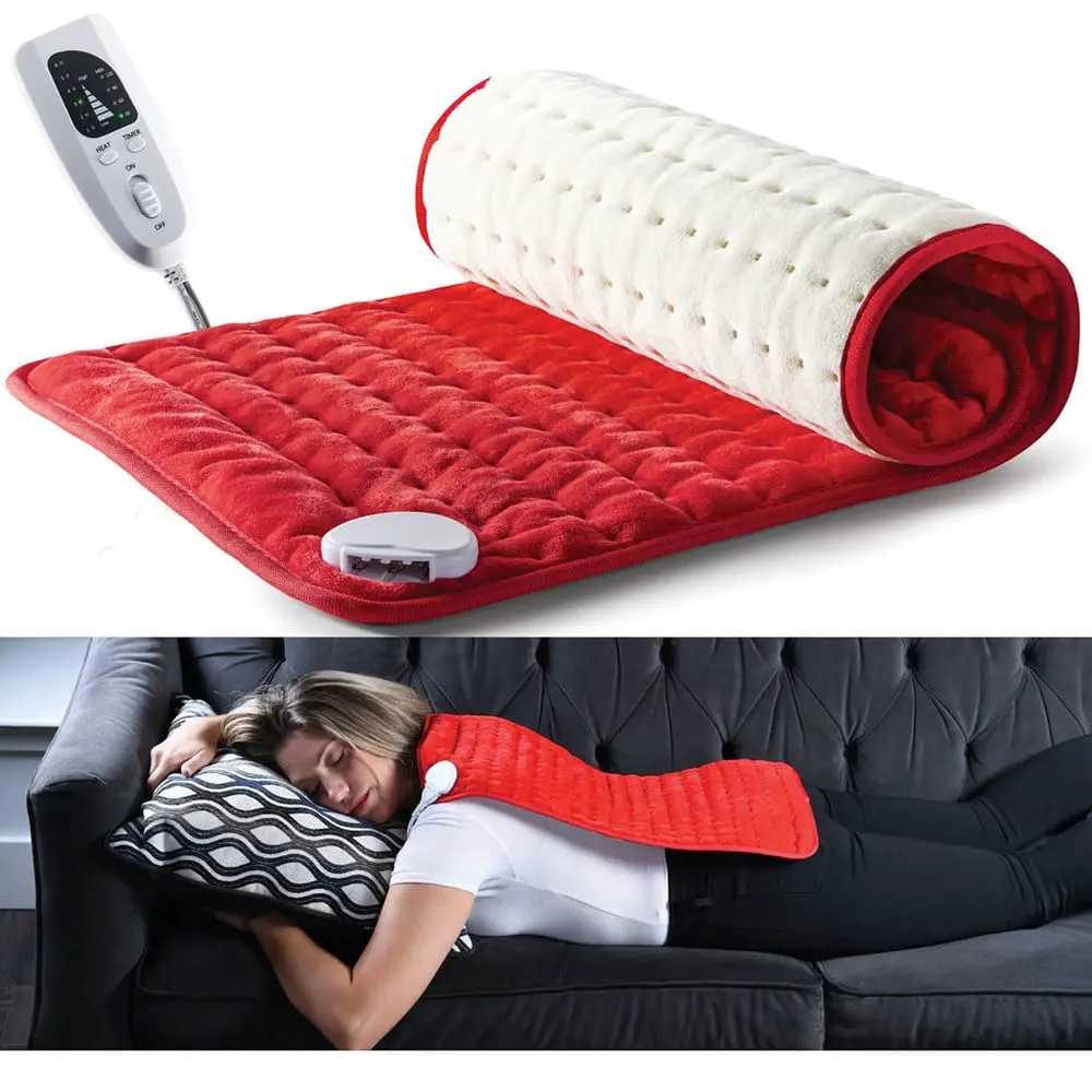 Large Electric Heating Pad for Back Pain and Cramps Relief 12" x24 ...