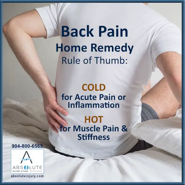 Low Back Pain Remedy: Cold for Acute Pain, Hot for Muscle Pain and ...