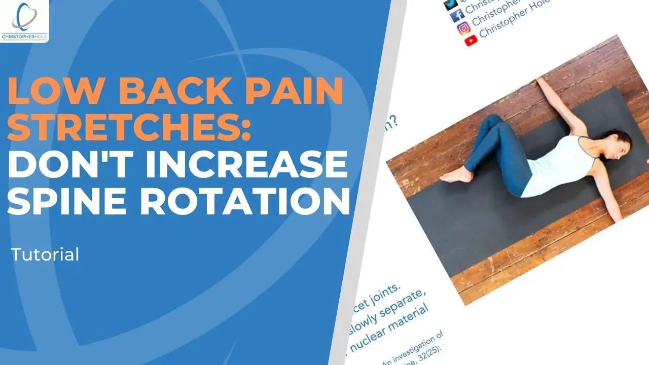 Low Back Pain Stretches: Should I increase my spine ...