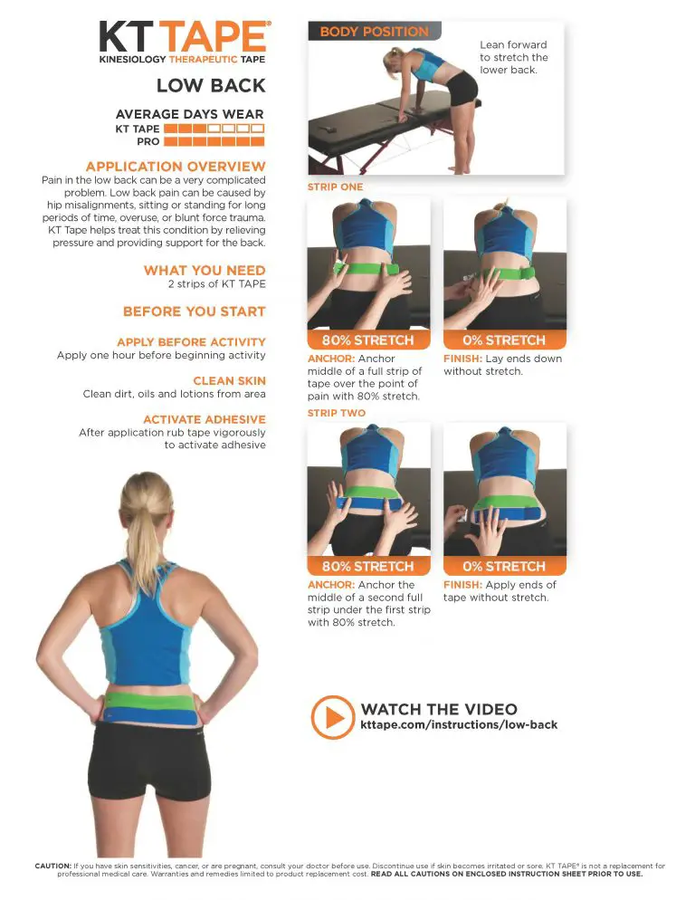 How To Tape Your Back For Lower Back Pain