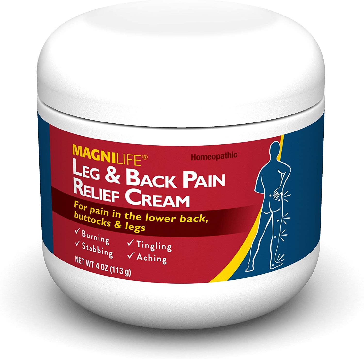 MagniLife Leg &  Back Pain Relief Cream 4oz