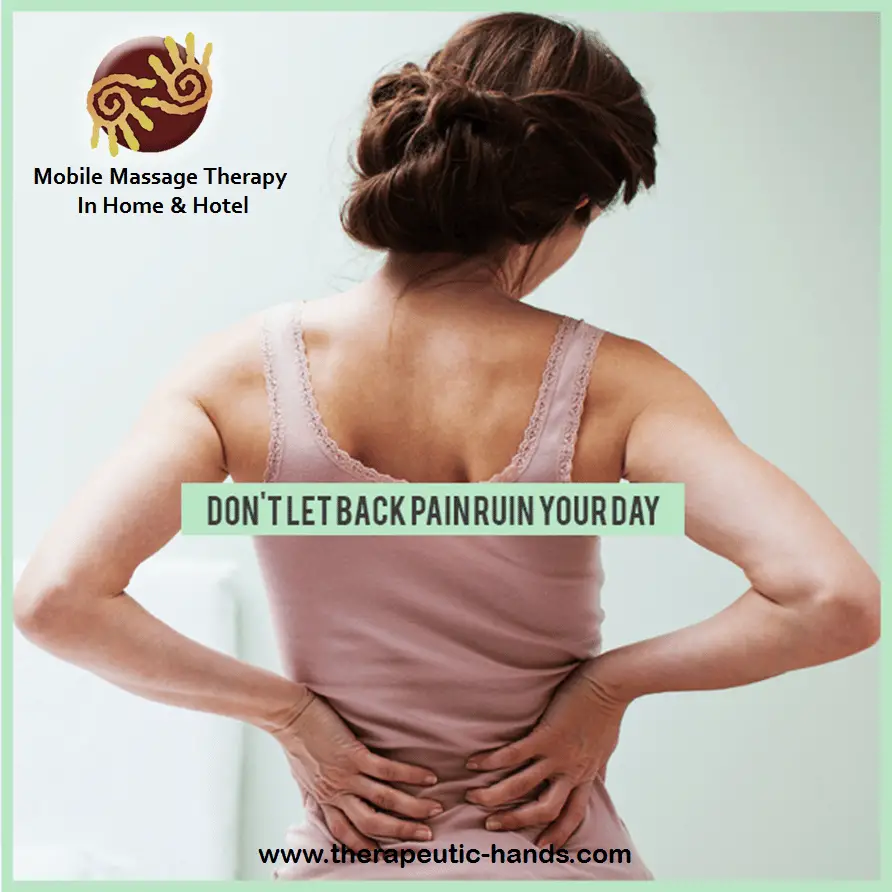 Massage helps relieve back pain