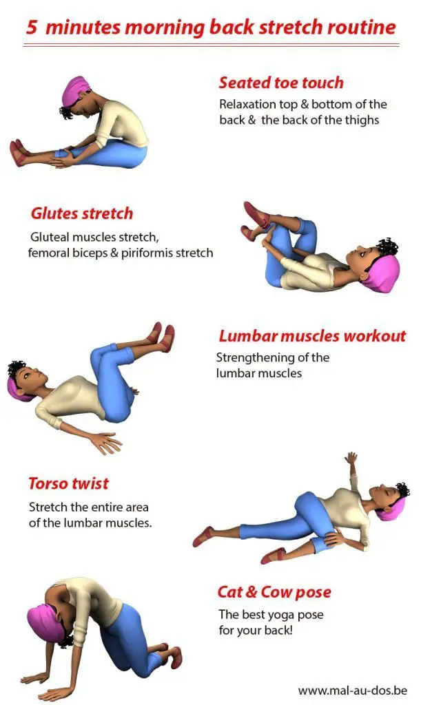 Morning back stretch routine for flexibility