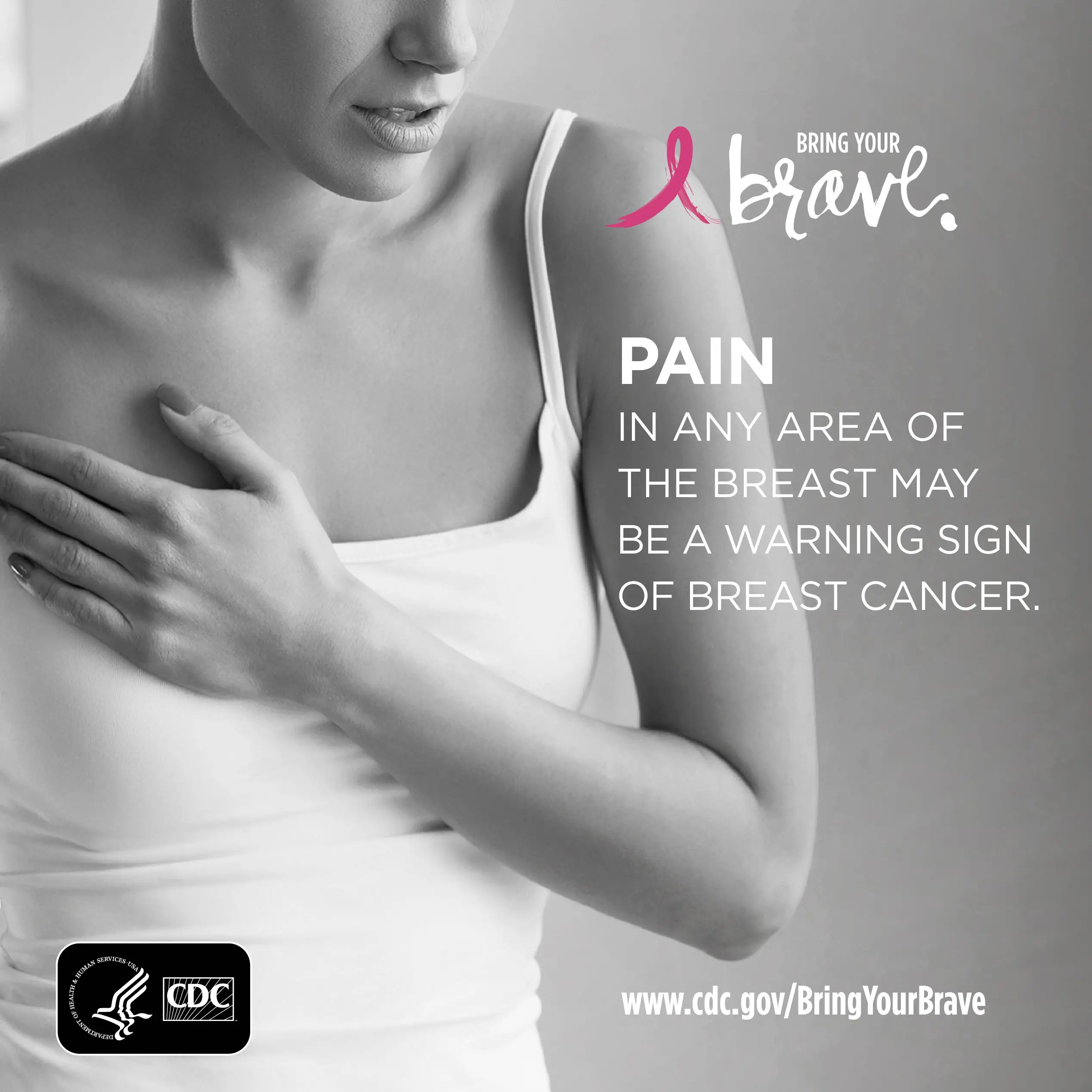 Pain in any area of the breast can be a warning sign for ...