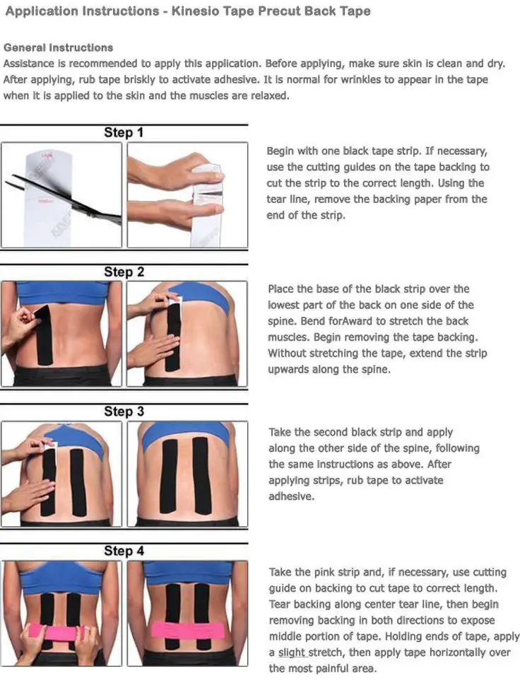Printable Taping Instructions