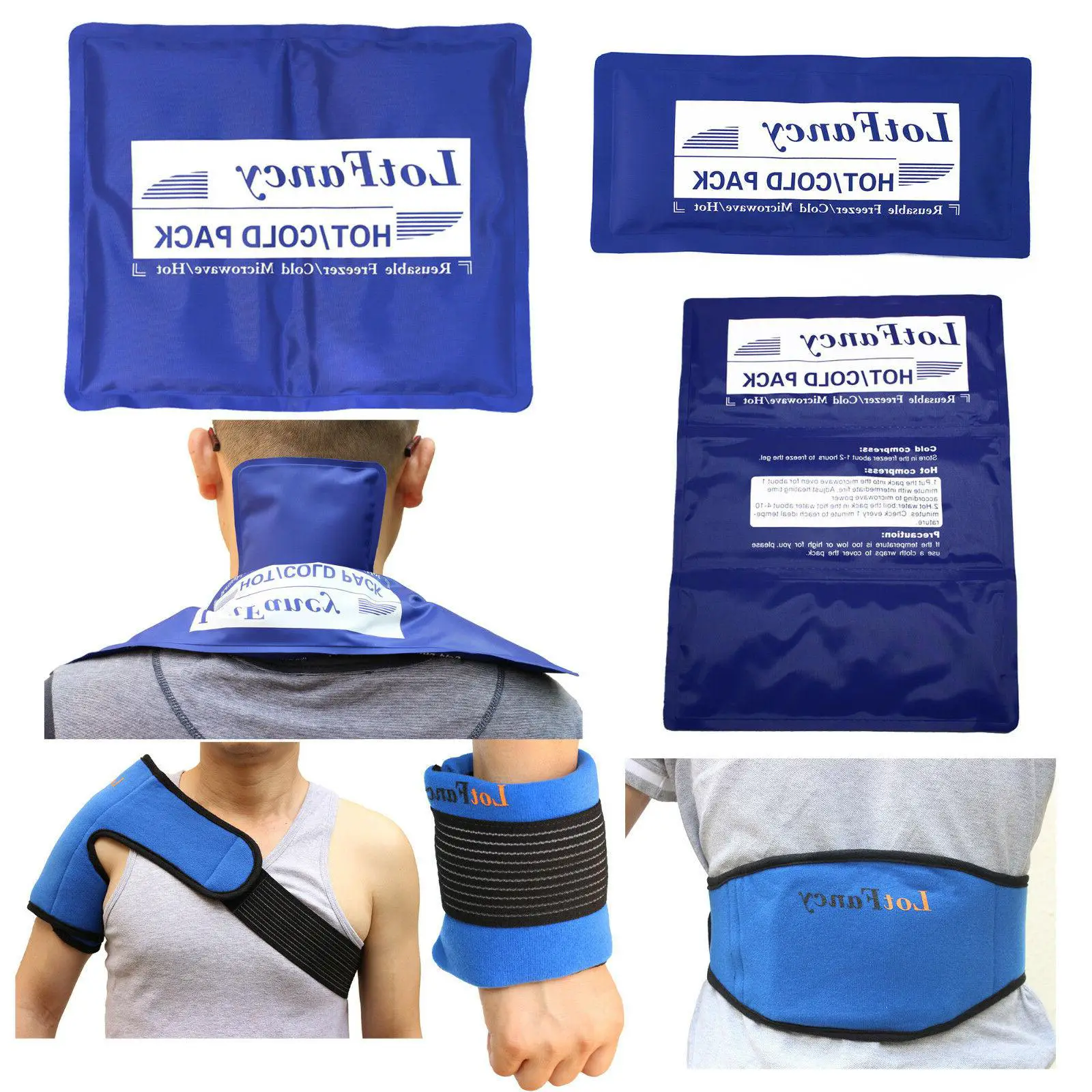 Reusable Hot Cold Gel Ice Pack Heat Therapy