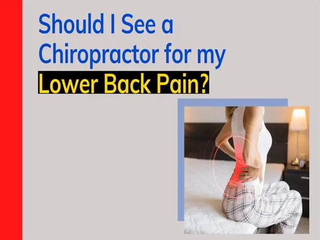 Should i See a Chiropractor for My Lower Back Pain ...