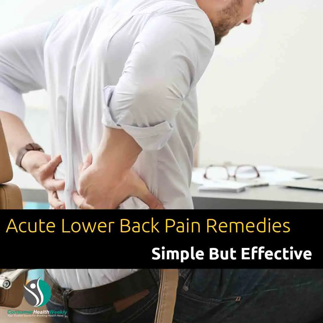 Simple Acute Lower Back Pain Remedies