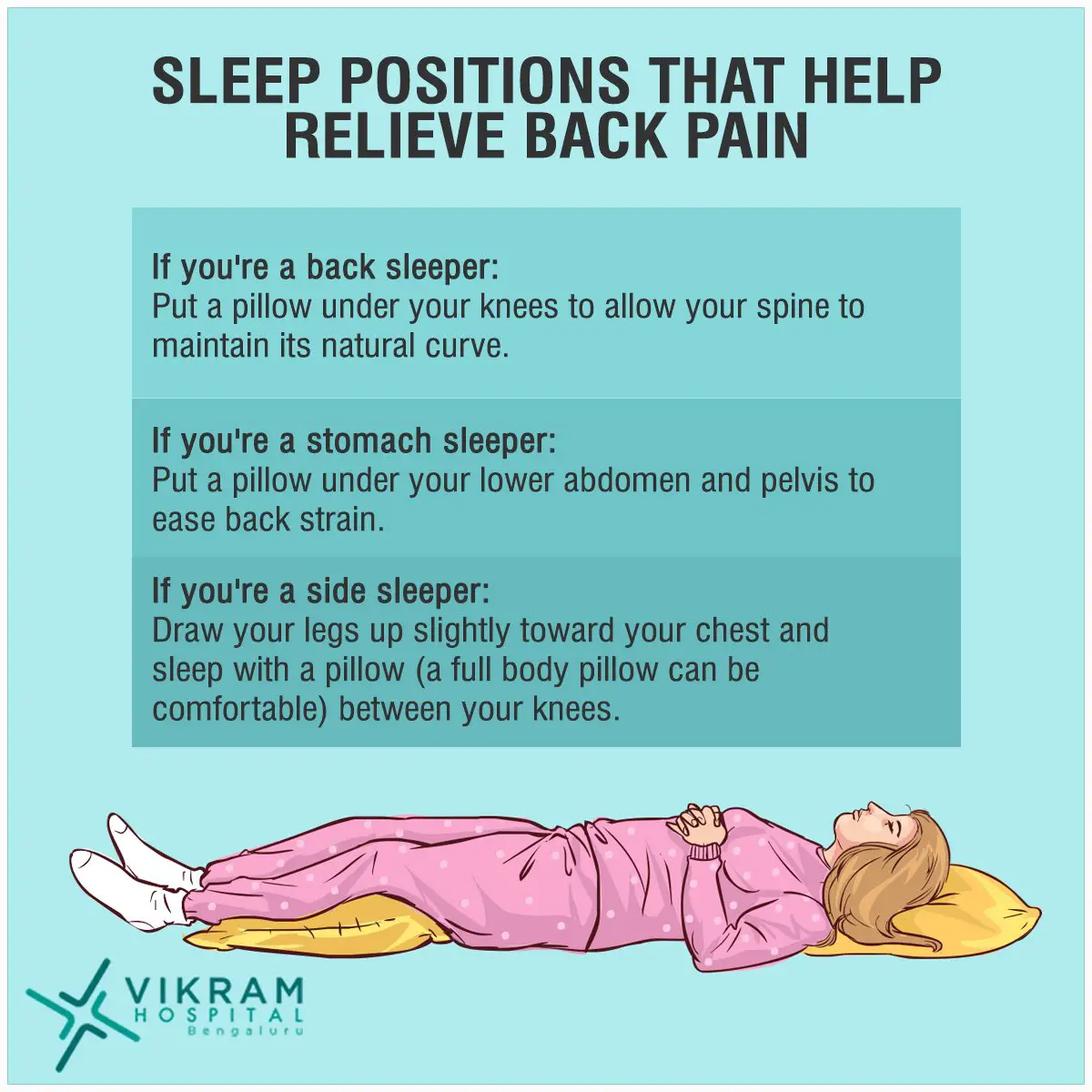 Sleeping Positions That Help Relieve Back Pain