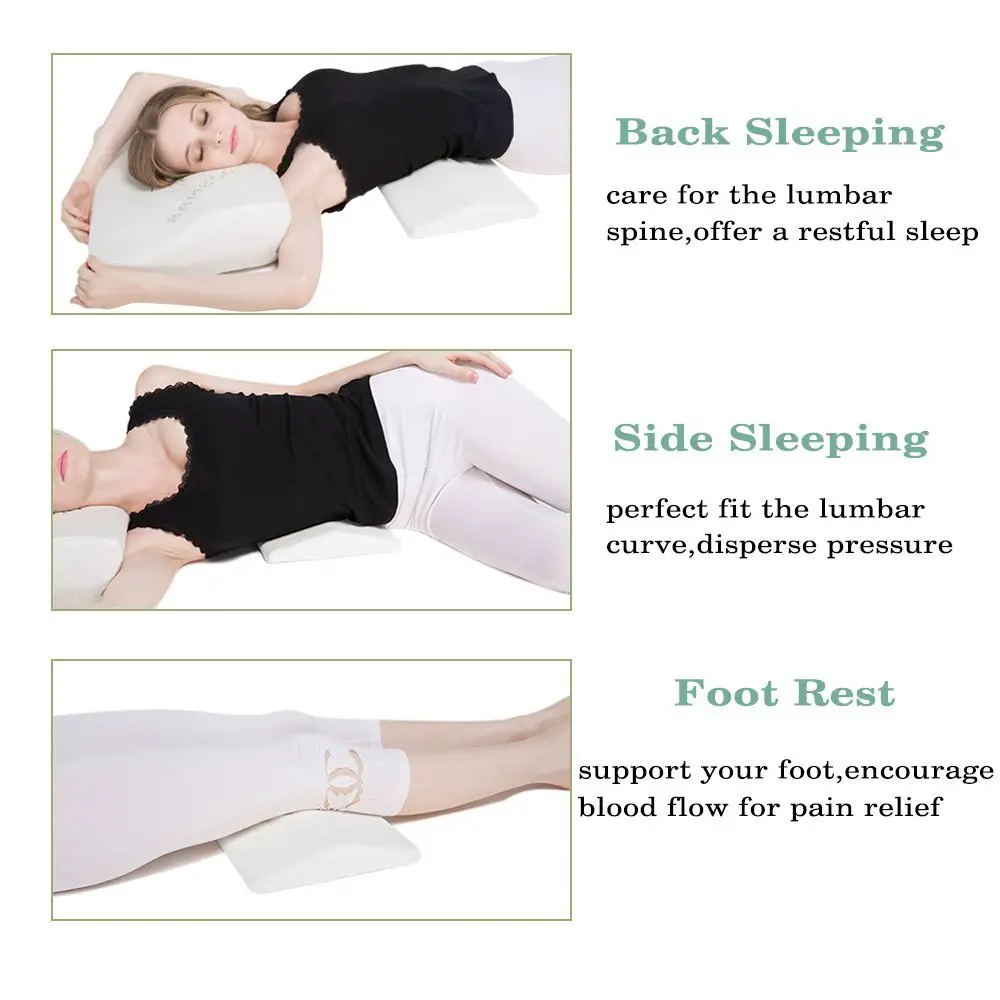 Soft Memory Foam Sleeping Pillow for Lower Back Pain ...
