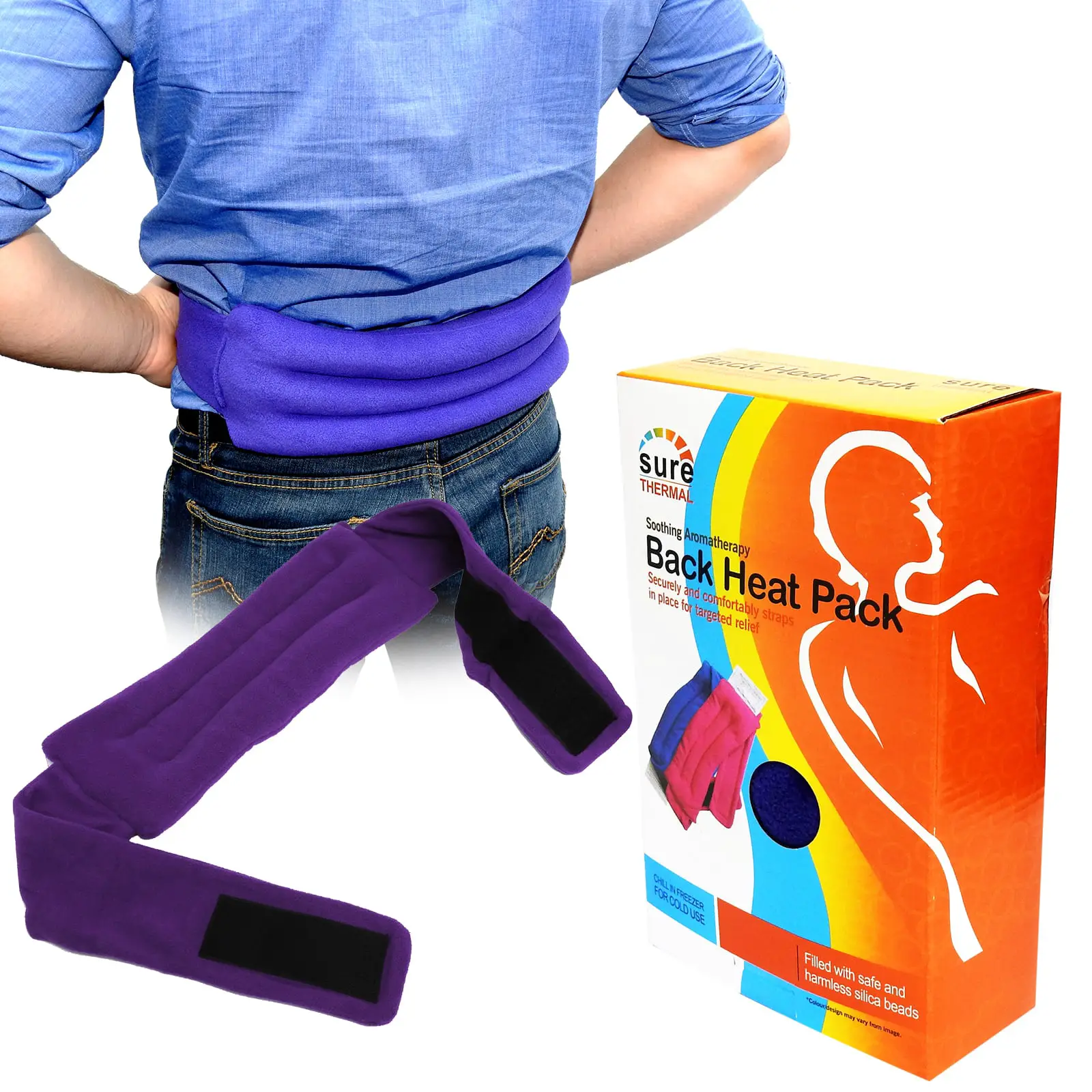 Sure Thermal Lower Back Pain Relieve Hot/Cold Microwaveable Heat Pack ...