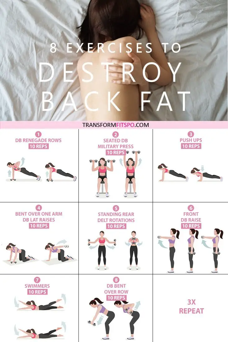The Best 8 Exercises to Get Rid of Lower Back Fat for Women