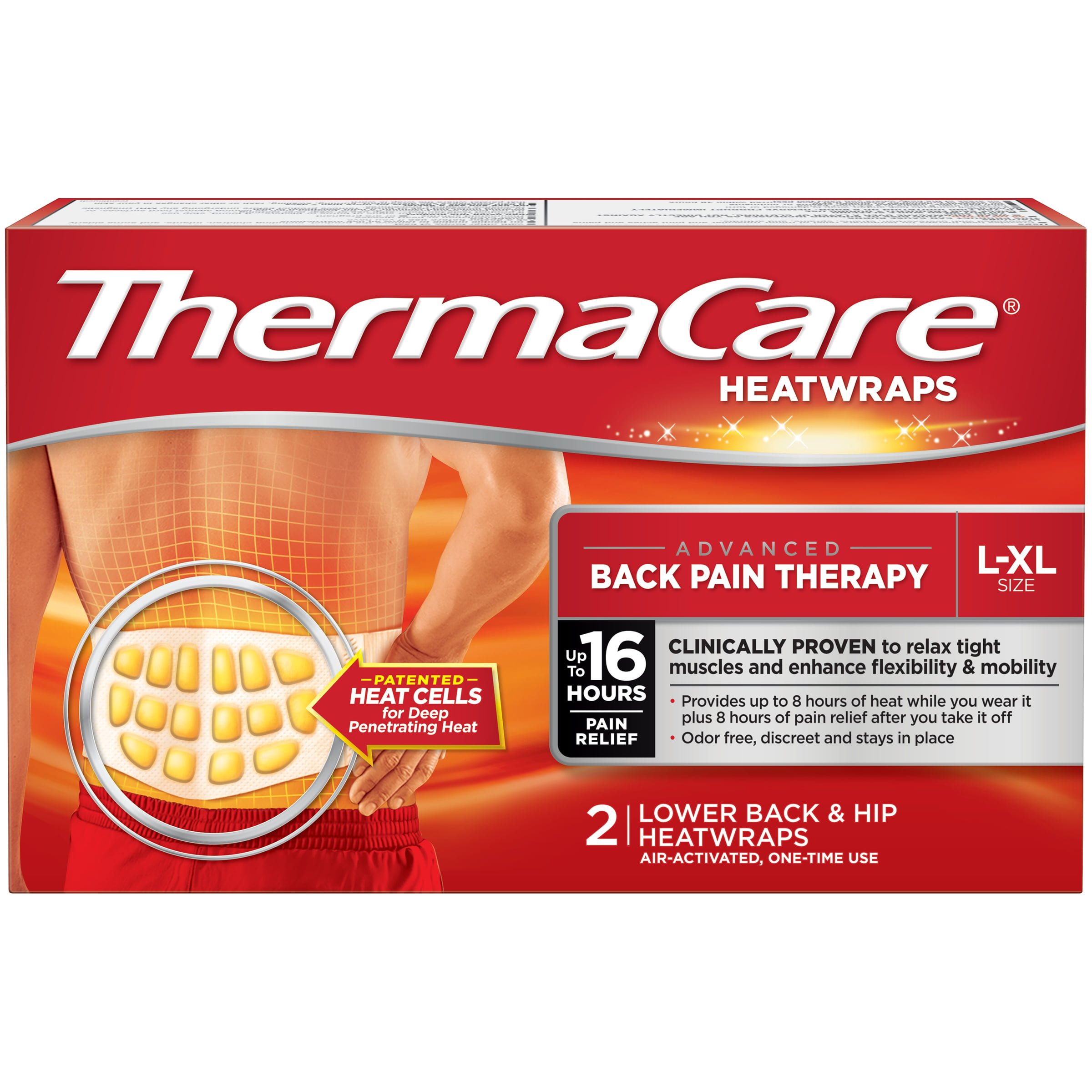 ThermaCare Advanced Back Pain Therapy (2 Count, L