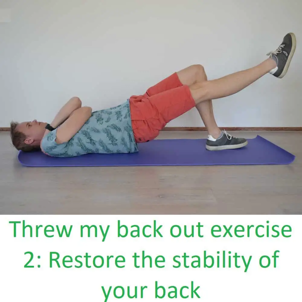 Threw my back out: Quick pain relief with 3 exercises