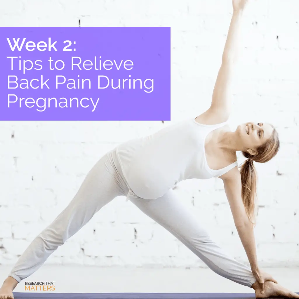 Tips to Relieve Back Pain During Pregnancy