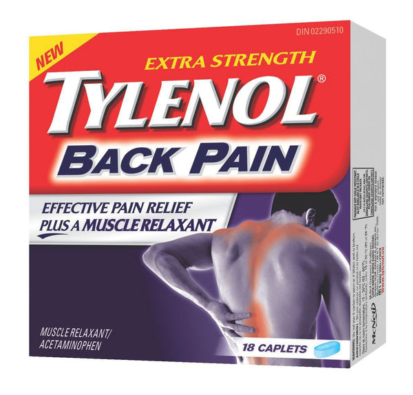 TYLENOL BACK PAIN CAPLETS 18