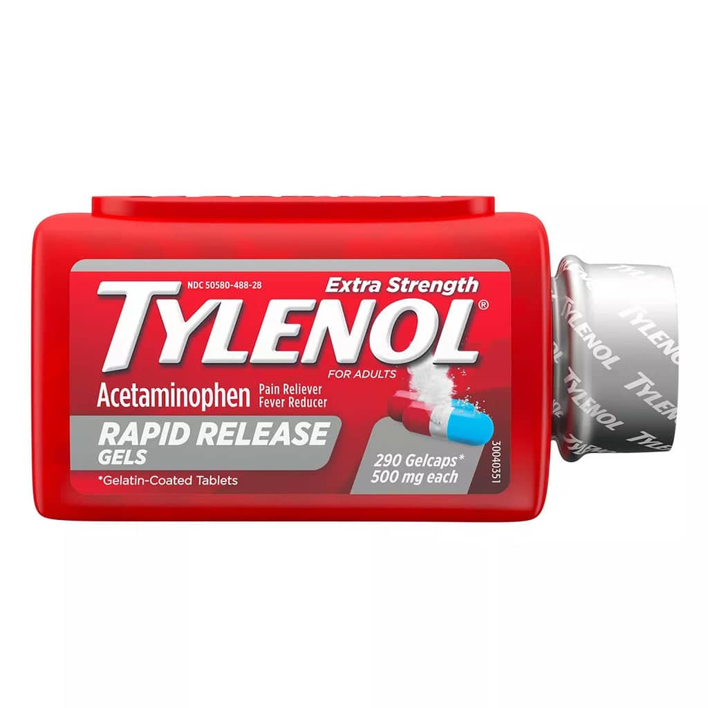 Tylenol Extra Strength Rapid Release Gels 290 Count â Affordable Meds