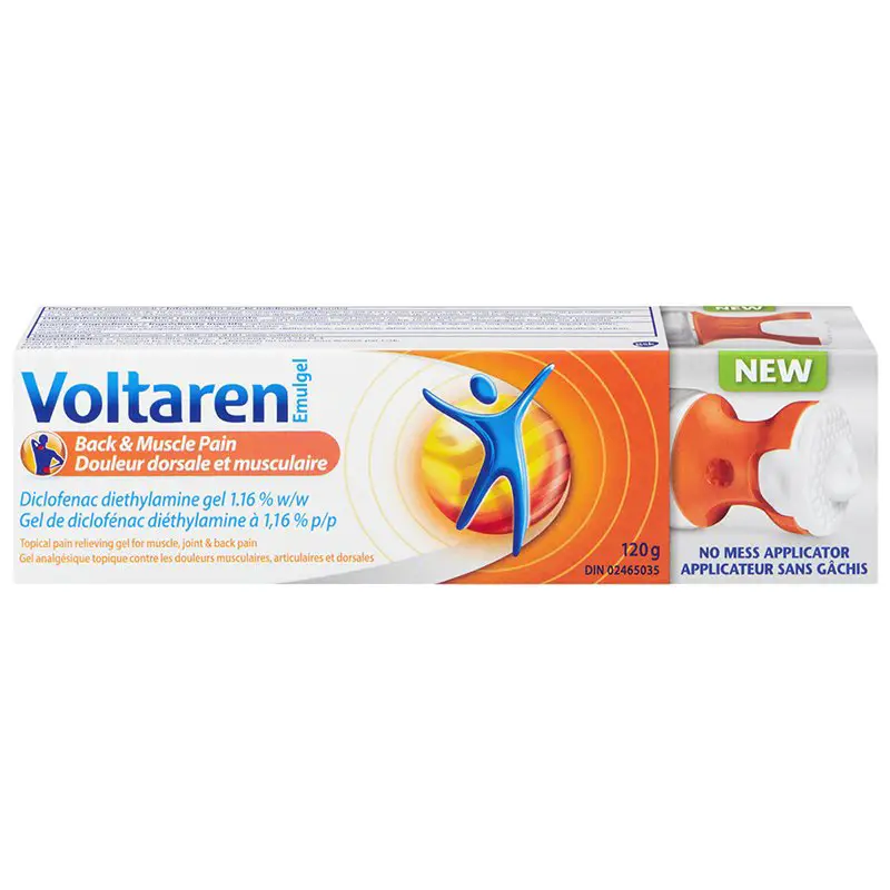 Voltaren Emulgel Back &  Muscle Pain Topical Pain Relieving Gel