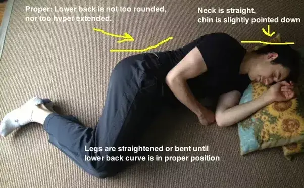 Why do I get extreme lower back pain when laying on my side?